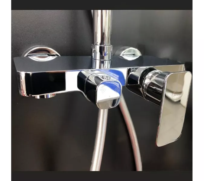 Душевая стойка ACWEN 1916A хром, изображение 3