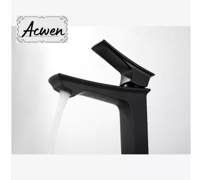 Смеситель для раковины ACWEN PE-11100MB черный матовый, Выбрать цвет:  черный матовый, изображение 2