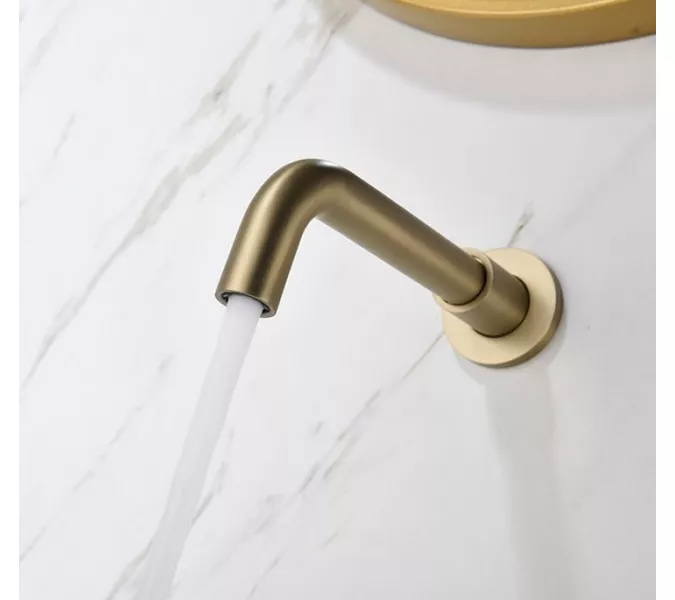 Смеситель для раковины скрытого монтажа ACWEN 6605C матовое золото, Выбрать цвет: Золото, изображение 16