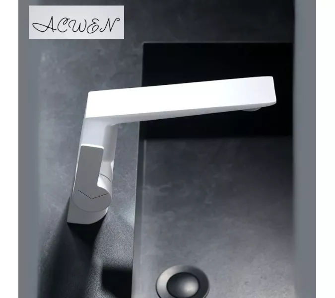 Смеситель для раковины ACWEN BN61E белый, Выбрать цвет: Белый, изображение 5