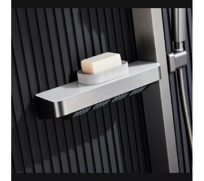 Душевая стойка ACWEN BN 28D графит, Выбрать цвет: Графит, изображение 7