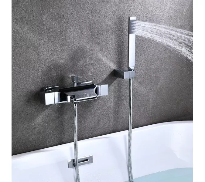 Смеситель для ванны и душа ACWEN 80105S хром, Выбрать цвет: Хром, изображение 4