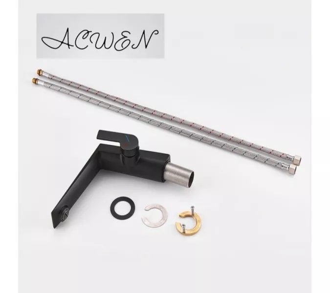 Смеситель для раковины ACWEN BN61B черный матовый, Выбрать цвет: Черный матовый, изображение 6