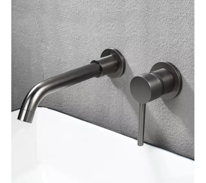 Смеситель для раковины скрытого монтажа ACWEN 6605D графит, Выбрать цвет: Графит, изображение 8