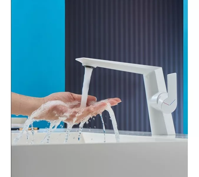 Смеситель для раковины ACWEN BN61E белый, Выбрать цвет: Белый, изображение 8