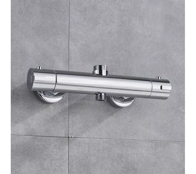 Душевая стойка  ACWEN 80051 с термостатом  хром, Выбрать цвет: Хром, изображение 10