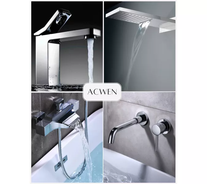 Душевая система ACWEN 2210А  встраиваемая , хром, Выбрать цвет: Хром, изображение 12