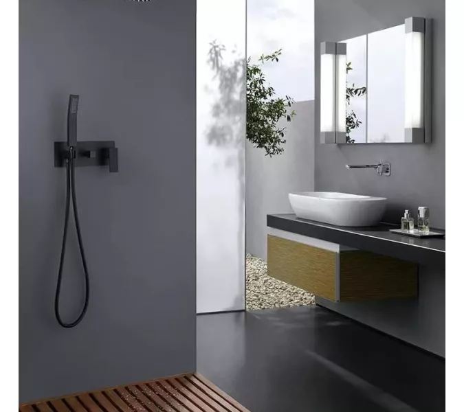 Душевая система ACWEN 2210B встраиваемая, черная матовая, Выбрать цвет: Черный, изображение 10