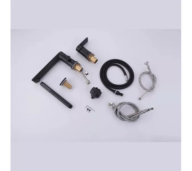 Смеситель на борт ванны ACWEN BN328039B черный, изображение 8