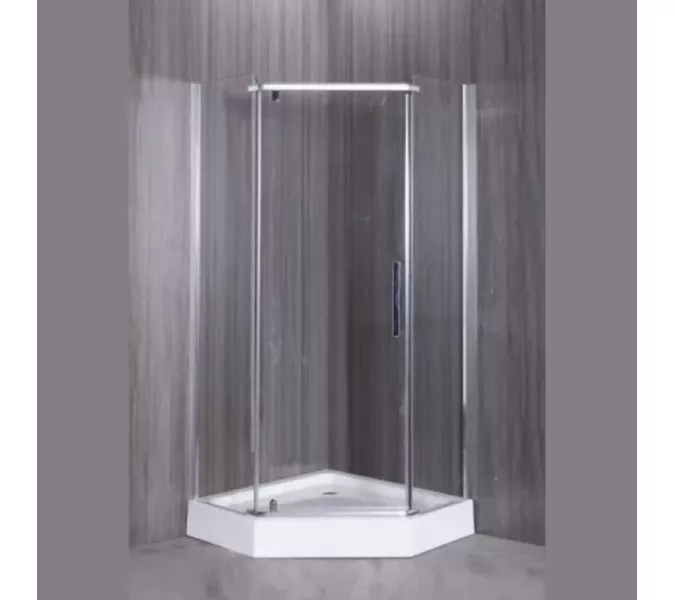 Душевой уголок ESBANO  ESR-8160/8170, Цвет профиля: Хром, Тип поддона: Низкий, Выбрать размер: 90х90, изображение 2