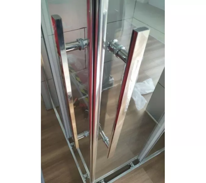 Ограждение душевое  ESBANO  ESF-80/90D1+100/110/120D2-C, Цвет профиля: Хром, Выбрать размер: 100х80, изображение 2