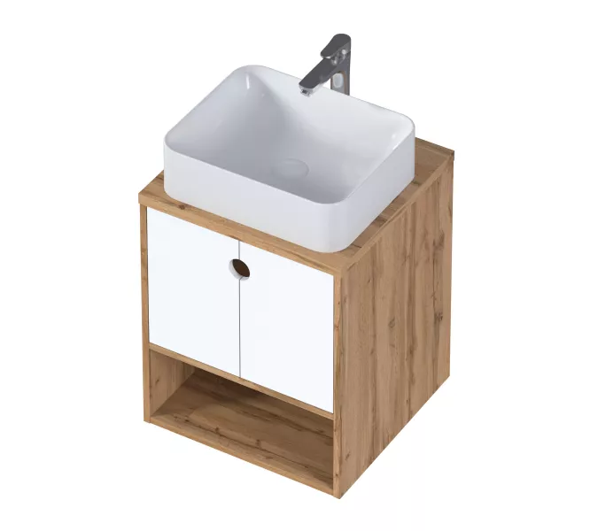 Тумба подвесная 1Marka ECOnomical   Белый, Выбрать размер: 50