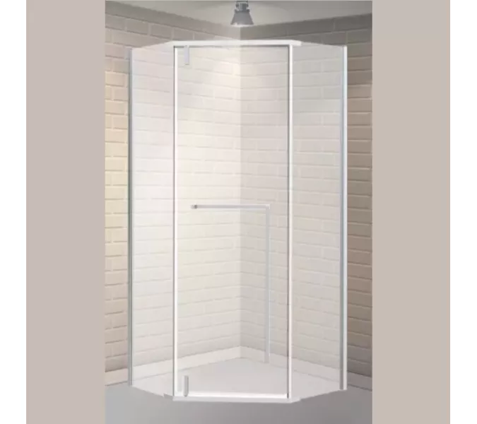 Душевое ограждение ESBANO ESS-90PR-C  90х90х195 без поддона, Цвет профиля: Хром, Выбрать размер: 90х90