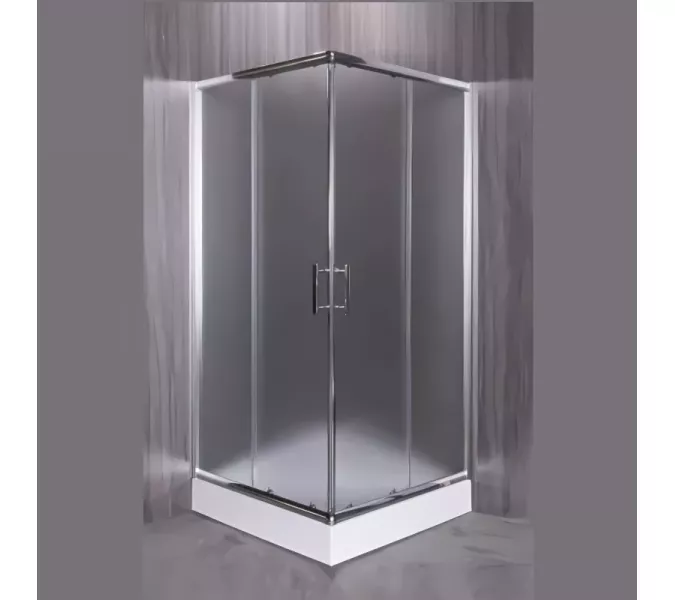 Душевой уголок ESBANO  ESR-8024/8034  матовое, Цвет профиля: Хром, Тип поддона: Низкий, Выбрать размер: 90х90