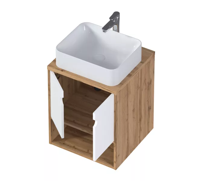 Тумба подвесная 1Marka ECOnomical   Белый, Выбрать размер: 50, изображение 2