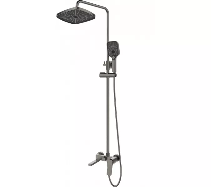 Душевая стойка  ESBANO GEMINI (DS-GM) оружейная сталь, Выбрать цвет: Оружейная сталь