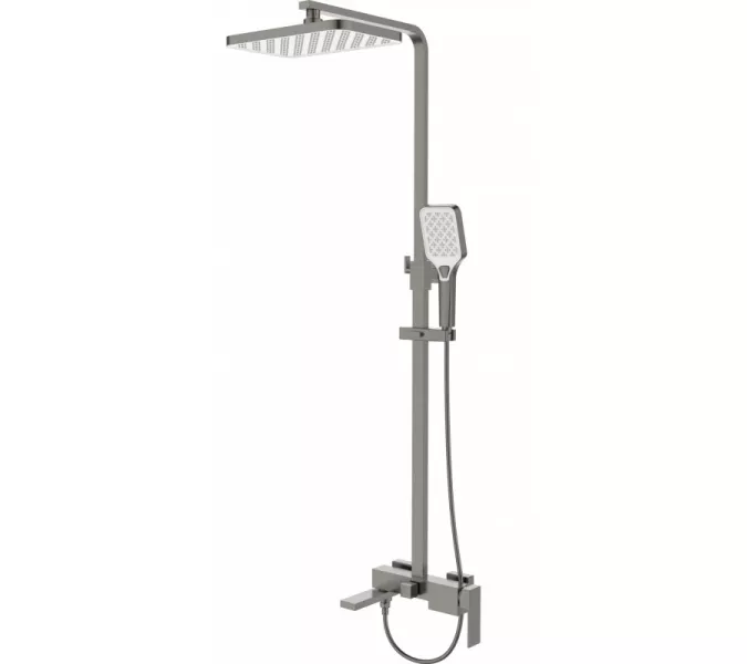 Душевая стойка  ESBANO BASCO (DS-GM) оружейная сталь, Выбрать цвет: Оружейная сталь