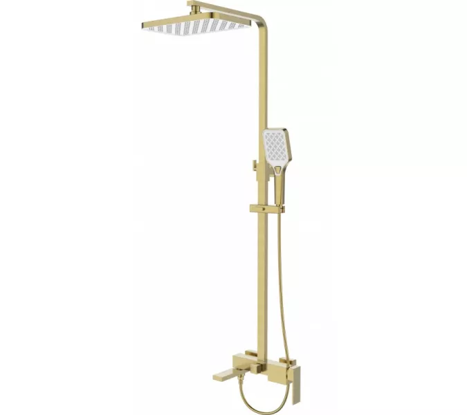 Душевая стойка  ESBANO BASCO (DS-SG) брашированное золото, Выбрать цвет: Золото