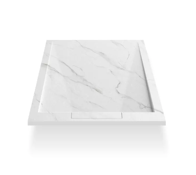 Поддон из искусственного камня ESBANO ESP-LM128CB  120х80, Выбрать цвет: мрамор белый