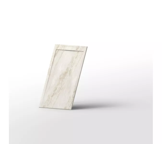 Поддон из искусственного камня ESBANO ESP-LM128DR  120х80, Выбрать цвет: мрамор бежевый, изображение 3