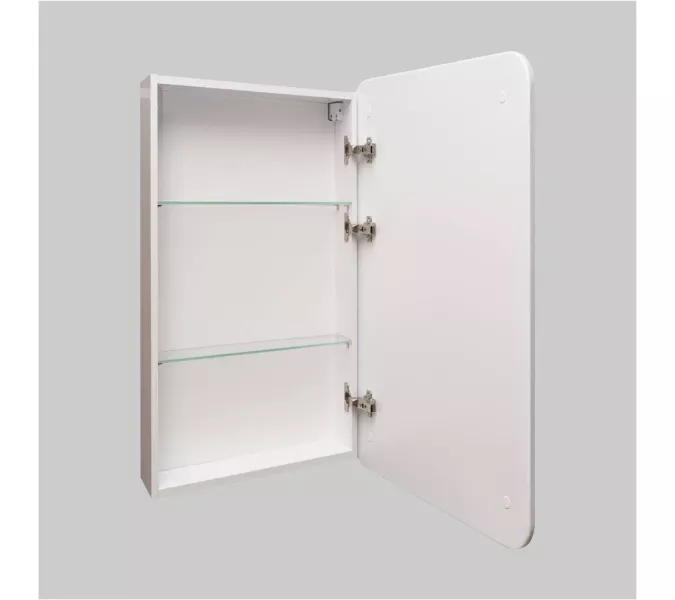 Зеркало-шкаф "Каре 40*80 универсальное" с подсветкой, сенсор с диммером на зеркале, изображение 4