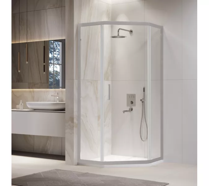 Душевой уголок RGW PA-86S прозрачное/хром, Цвет стекла: прозрачное, Цвет профиля: Хром, Выбрать размер: 1000x1000