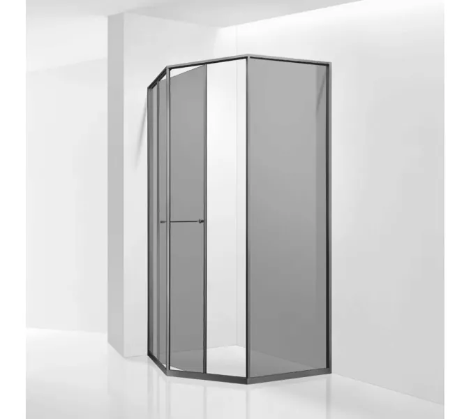 Душевой уголок RGW SV-82Gr "L/R" тонированное/серый, Цвет стекла: тонированное, Цвет профиля: Серый, Выбрать размер: 800x1200, Ориентация: левый сдвиг, изображение 2