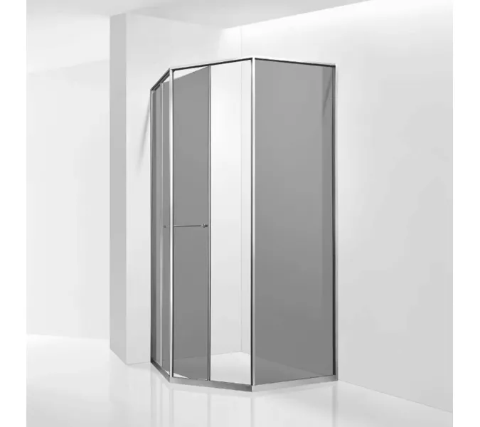 Душевой уголок RGW SV-82 "L/R" тонированное/хром, Цвет стекла: тонированное, Цвет профиля: Хром, Выбрать размер: 900x900, Ориентация: левый сдвиг, изображение 2