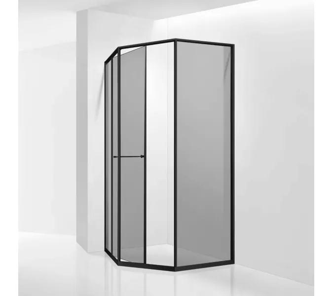 Душевой уголок RGW SV-82B "L/R" тонированное/черный, Цвет стекла: тонированное, Цвет профиля: Черный, Выбрать размер: 800x1200, Ориентация: левый сдвиг, изображение 2