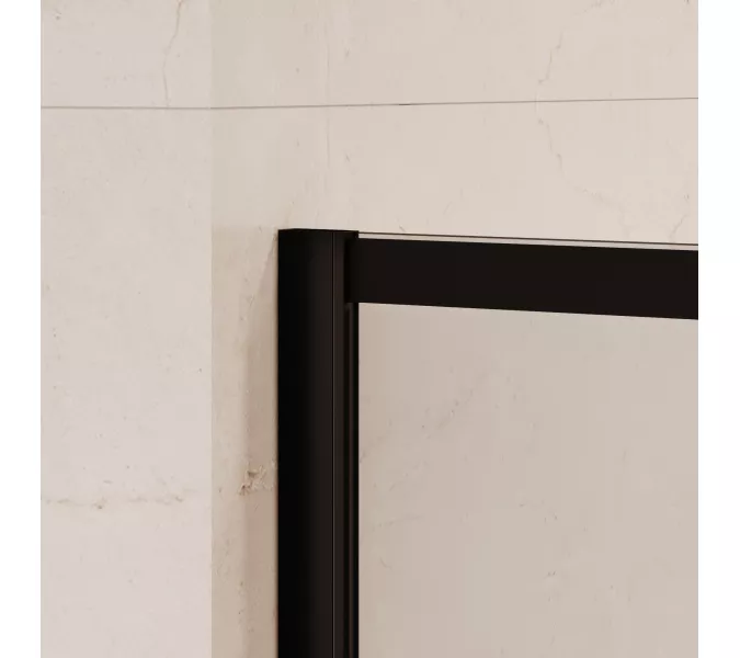 Душевая перегородка RGW WA-019B прозр. с рисунком/черный, Цвет стекла: с рисунком, Цвет профиля: Черный, Выбрать размер: 60, изображение 4