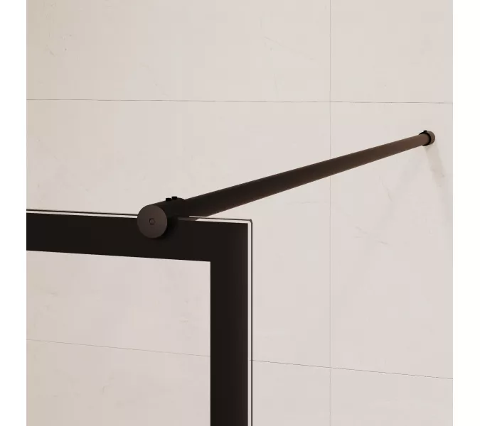 Душевая перегородка RGW WA-019B прозр. с рисунком/черный, Цвет стекла: с рисунком, Цвет профиля: Черный, Выбрать размер: 60, изображение 5