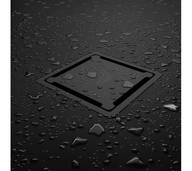 Душевой трап RGW SDR-13B черный, Выбрать размер: 110x110