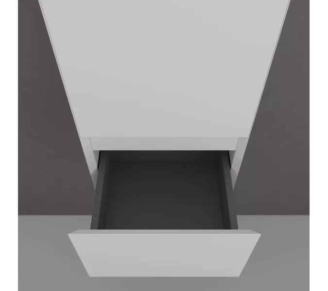 Пенал подвесной "Манхэттен" 36, ЭМАЛЬ 1 ящик PLUS белый матовый, Выбрать цвет: Белый, изображение 3