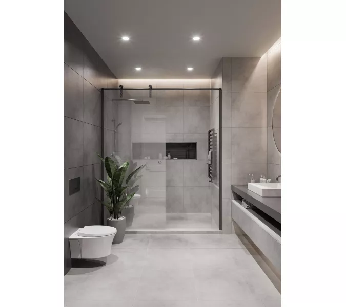 Плитка грес глаз. Vibe_GT Светло-серый  60*60/60*120, Выбрать цвет: Светло-серый, Выбрать размер: 60х120, изображение 15