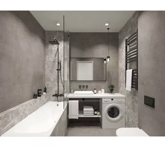 Плитка грес глаз. Stardust_GT Серый 60*60/60*120 карвинг, Выбрать цвет: Серый, Выбрать размер: 60х120, изображение 27