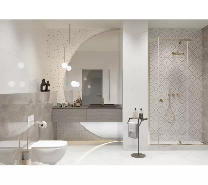 Плитка облиц. Siluet GT Белый  50*25 _мозаика, Выбрать цвет: Белый мозаика, изображение 6