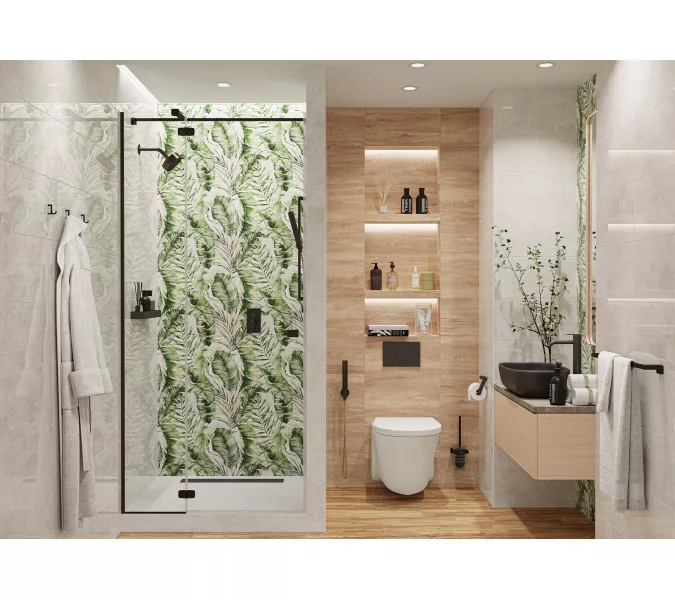 Плитка облиц. Sombra GT Серый  50*25 _тропики 1/2, Внешний вид: Рисунок 1, изображение 3