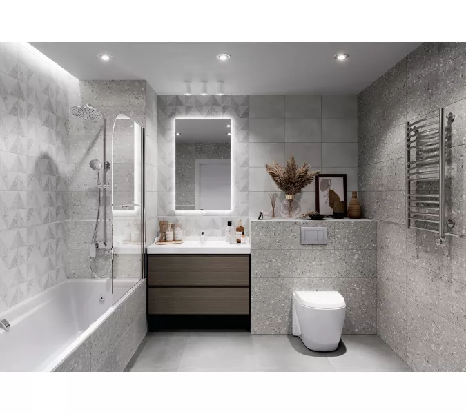 Плитка облиц. Remix GT Светло-серый  40*27 _декор, Выбрать цвет: Светло-серый декор, изображение 3