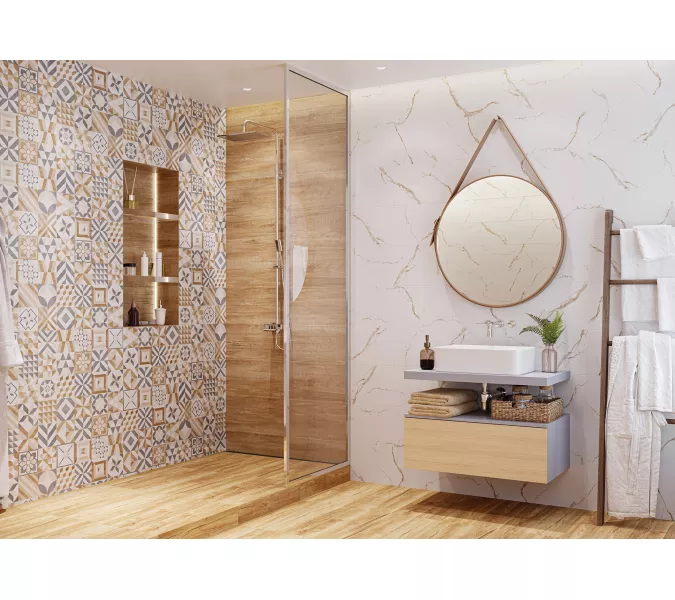 Плитка облиц. Marmaris GT Белый  50*25 пэчворк, изображение 7