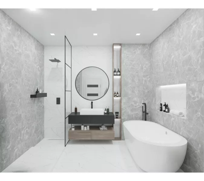 Керамогранит Pride_GT Серый 30x60, Выбрать цвет: Серый, изображение 6