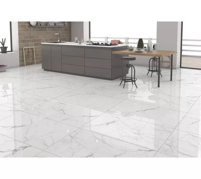 Керамогранит Elegant Statuario_GT Белый  60x60/60х120 полир., Выбрать размер: 60*60, изображение 13