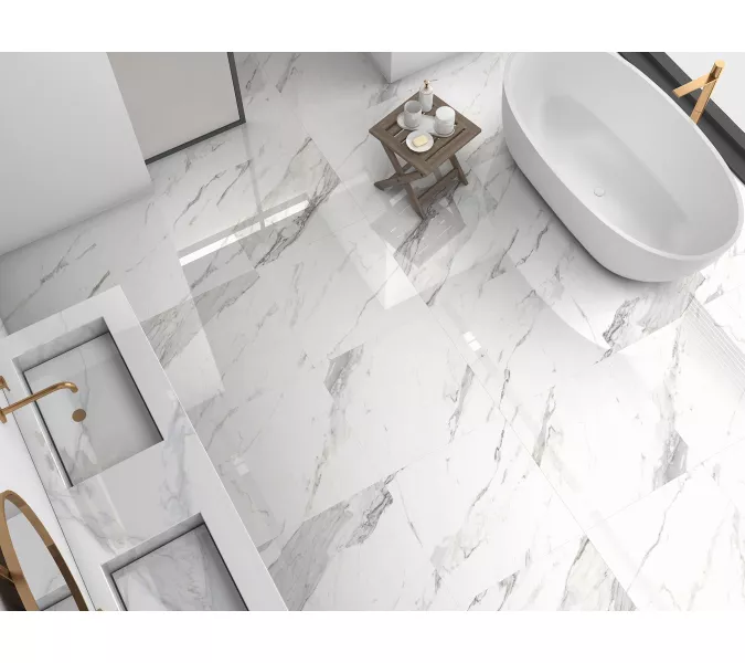 Керамогранит Verona_GT Белый  60х60/60x120 полир. Slim, Выбрать размер: 60*120, изображение 8