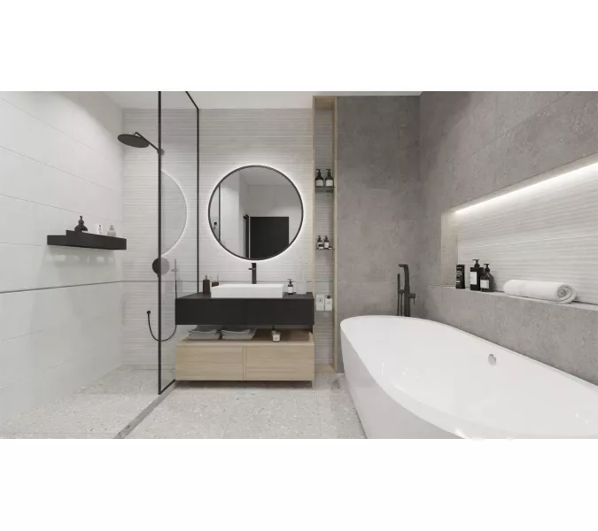 Плитка облиц. Sparkle Светло-серый  30x60, Выбрать цвет: Светло-серый, изображение 5