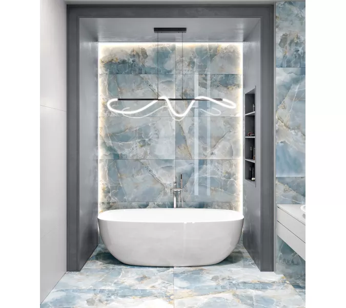 Керамогранит Favorito_GT Синий 60x120 полир., Выбрать цвет: Синий, Выбрать размер: 60х120, изображение 7