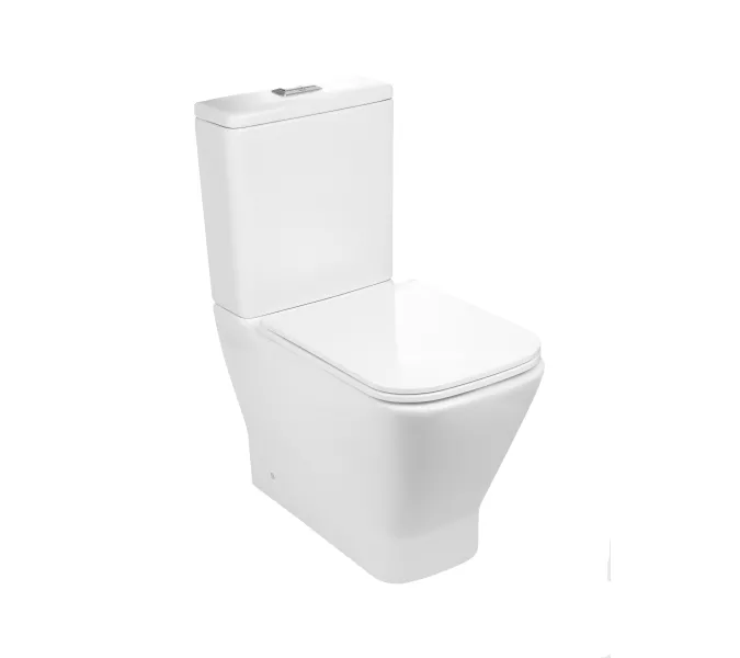 Унитаз-компакт БЕЗОБОДКОВЫЙ WeltWasser Rotbach 011 GL-WT (слив TORNADO) белый глянец, изображение 2