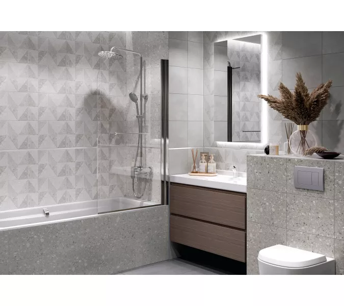 Плитка облиц. Pulsar GT Серый  60*25 (03), Выбрать цвет: Серый декор, изображение 6