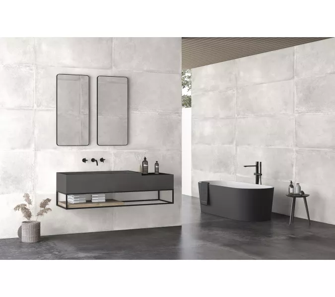 Плитка грес глаз. Forza_GT Серый 60*120 карвинг, Выбрать цвет: Серый, изображение 17