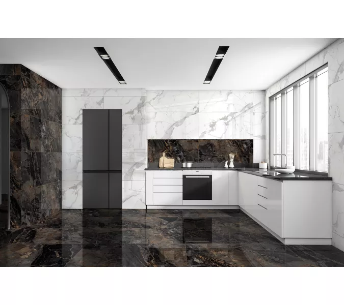 Керамогранит Calacatta Imperial_GT Белый 60х60/60x120 полир., Выбрать размер: 60*120, изображение 18