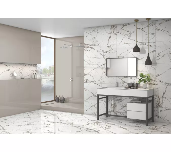 Керамогранит Timeline_GT Белый  60x60/60х120 полир., Выбрать размер: 60*60, изображение 14