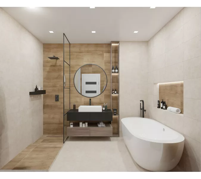 Керамогранит Nostrum_GT Светло-бежевый  30x60, Выбрать цвет: Светло-бежевый, изображение 11